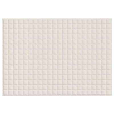 Verzwaringsdeken 155x220 cm 11 kg stof lichtcrmekleurig Verzwaringsdeken 155x220 cm 11 kg stof lichtcrmekleurig