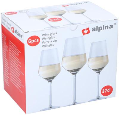Alpina Witte Wijnglas 37cl doos a 6st