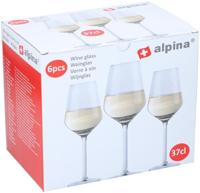 Alpina witte wijnglas 37cl doos a 6st - thumbnail