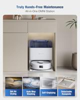 ECOVACS Dweil- en zuigrobot Blauw, Wit - thumbnail