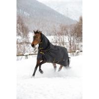 Deken Bucas Irish Turnout Full Neck 50gr, 165 cm in zwart/goud - thumbnail