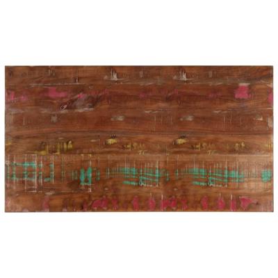 Tafelblad rechthoekig 120x60x1,5 cm massief gerecycled hout
