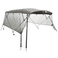 VidaXL Biminitop 4 bogen met mesh zijwanden 243x(230-244)x137 cm - thumbnail