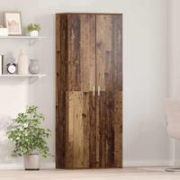 Hoge kast Oudhout 70 x 33.5 x 180 cm Bewerkt hout - thumbnail