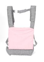 Poppen Draagzak Ergo - Melange Grijs Roze - thumbnail