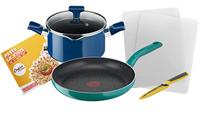 Tefal G804S404 Chefclub Pannenset - Braadpan - Kookpan - Keukenmes - Snijplanken - - thumbnail