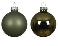 Kerstbal glas d6 cm rosemarijn 10st Decoris - Decoris - thumbnail