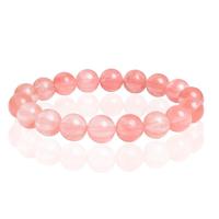 Memphis Natuursteen Armband 10mm - Watermelon Crystal - thumbnail