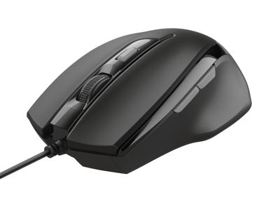 Trust Voca Comfortabele muis Muis Zwart
