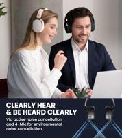 Edifier WH950NB Hybrid Active Noise Cancelling hoofdtelefoon -LDAC codec met Hi-Res audio en Custom EQ via app na 55H Playtime met opvouwbare draadloze over-ear Bluetooth V5.3 hoofdtelefoon, zwart - thumbnail