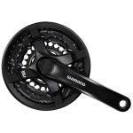 Shimano crankstel tourney cg triple 24-34-42 175mm zw. -4mm