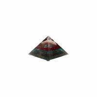 Orgonite Piramide Bergkristal/ Rozenkwarts (112 mm) - thumbnail