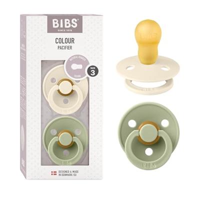 Bibs 3 Fopspeen Duo Sage Ivory