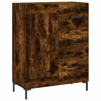 Dressoir 69,5x34x90 cm bewerkt hout gerookt eikenkleurig - thumbnail