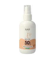 Naif Baby & Kids Mineral Sunscreen Spray 0% perfume SPF50 - thumbnail