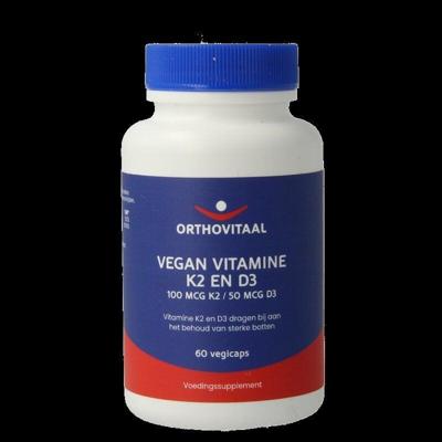 Vitamine K2 & D3 vegan 60 Vegetarische capsules