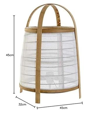 Bureaulamp DKD Home Decor Wit Natuurlijk Bamboe 40 W 220 V 32 x 32 x 45,5 cm Bureaulamp DKD Home Decor Wit Natuurlijk Bamboe 40 W 220 V 32 x 32 x 45,5 cm