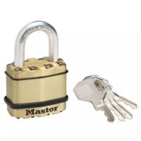 Masterlock 45mm laminated steel padlock - zinc outer treatment with brass finish - M1BEURD - thumbnail