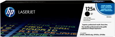 HP toner 125A, 2 200 pagina's, OEM CB540A, zwart