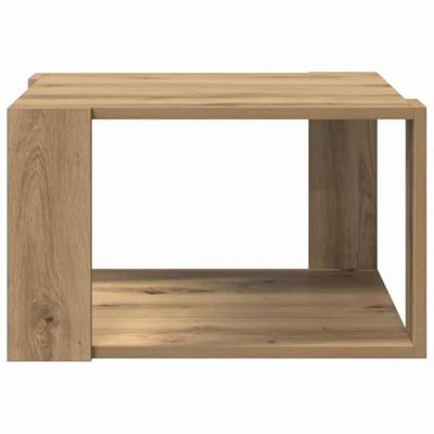 Salontafel artisanaal eikenkleurig 51.5 x 51.5 x 30 cm