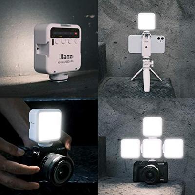 Ulanzi VL49 mini LED-lamp compact videolicht met 2000 mAh batterij - wit