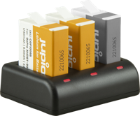 Jupio Value Pack: 2x Enduro Battery GoPro HERO 9/10/11 1730mAh + Compact USB Triple Charger - thumbnail