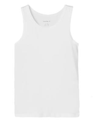 Name it 4-Pack kinder/ jongens hemden - Katoenen onderhemden kind - Brede bandjes