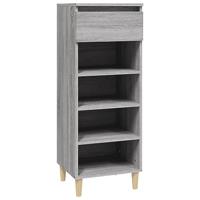 VidaXL Schoenenkast 40x36x105 cm bewerkt hout grijs sonoma - thumbnail