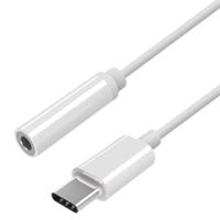 Adapter USB-C naar Jack 3.5 mm Aisens A109-0384 15 cm Wit - thumbnail
