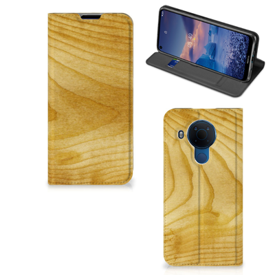 Nokia 5.4 Book | Wallet Case | Licht Hout Nokia 5.4 Book | Wallet Case | Licht Hout