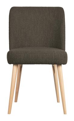 Vtwonen Eetkamerstoel 'Force' Bouclé, kleur Bruin