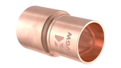 Kirchhoff Reduceerkoppeling, blank, 22 mmA x 18 mm, 1 socket, (5243) - 989076017