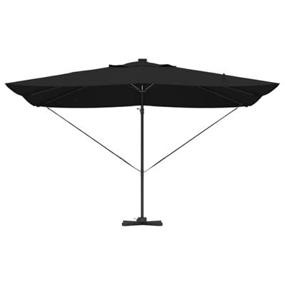 VidaXL Parasol zwart 352 x 251 x 265 cm polyester en aluminium