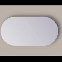 Spiegel Sanicare Q-Mirrors 120x70 cm Ovaal/Rond Met Rondom LED Warm White incl. ophangmateriaal Met Sensor - thumbnail