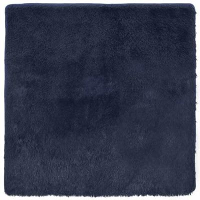 Hoogpolig vloerkleed NAVARRA 160x160 cm polyester marineblauw Hoogpolig vloerkleed NAVARRA 160x160 cm polyester marineblauw