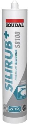 Soudal silirub+ s8100 neutraal | sanitairkit | zilvergrijs | 300 ml - 135724