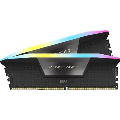 Memoria RAM - CORSAIR - Vengeance RGB DDR5 - 32GB 2x16GB DIMM - 7200 MT/s - Intel XMP - 1,45 V - Nero (CMH32GX5M2X7200C34)