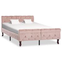 Bedframe fluweel roze 120x200 cm - thumbnail