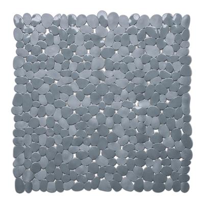 Douchemat antislip Stones 53x53cm grijs