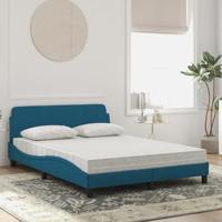 Bed met matras fluweel blauw 120x200 cm - thumbnail