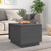 Salontafel 40x50x35 cm massief grenenhout grijs - thumbnail