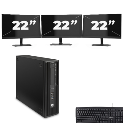 HP Z240 SFF - Intel Core i5-7e Generatie - 8GB RAM - 256GB SSD - Windows 11 + 3x 22 inch Monitor HP Z240 SFF - Intel Core i5-7e Generatie - 8GB RAM - 256GB SSD - Windows 11 + 3x 22 inch Monitor
