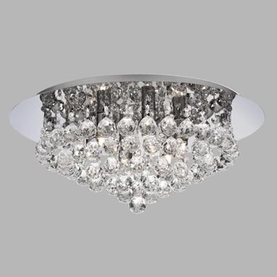 Searchlight Plafond kroonluchterHanna 45cm chroom met kristal - 3406-6CC