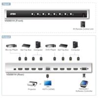 ATEN VS0801H-AT-G HDMI-switch 8 poorten Via PC bedienbaar, Met afstandsbediening 1920 x 1080 Pixel - thumbnail
