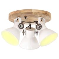 VidaXL Plafondlamp industrieel 25 w e27 42x27 cm wit - thumbnail