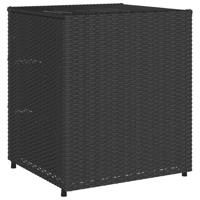 Tuinkast 55x59x69 cm poly rattan zwart - thumbnail