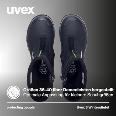 uvex S3L PU W11 6878243 Hoge veiligheidsschoenen S3L Schoenmaat (EU): 43 Zwart 1 paar