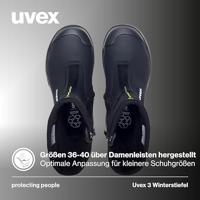 uvex S3L PU W11 6878243 Hoge veiligheidsschoenen S3L Schoenmaat (EU): 43 Zwart 1 paar - thumbnail