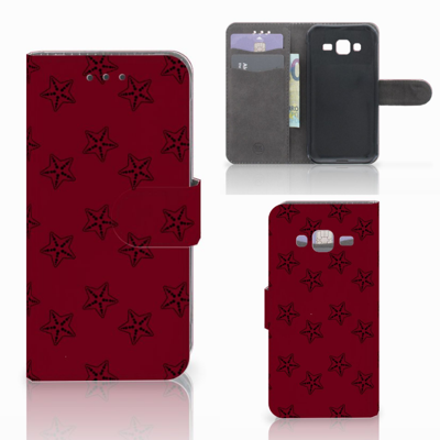 Samsung Galaxy J3 2016 Telefoon Hoesje Sterren Samsung Galaxy J3 2016 Telefoon Hoesje Sterren