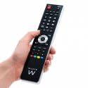 Ewent Ew1570 Universele afstandsbediening 4 in 1, programmeerbaar, voor PC, met micro-USB-kabel, voor tv, terrestrische of satellietontvanger, DVD/Blu Ray multimedia-box